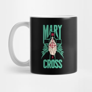 mary on a cross Mug